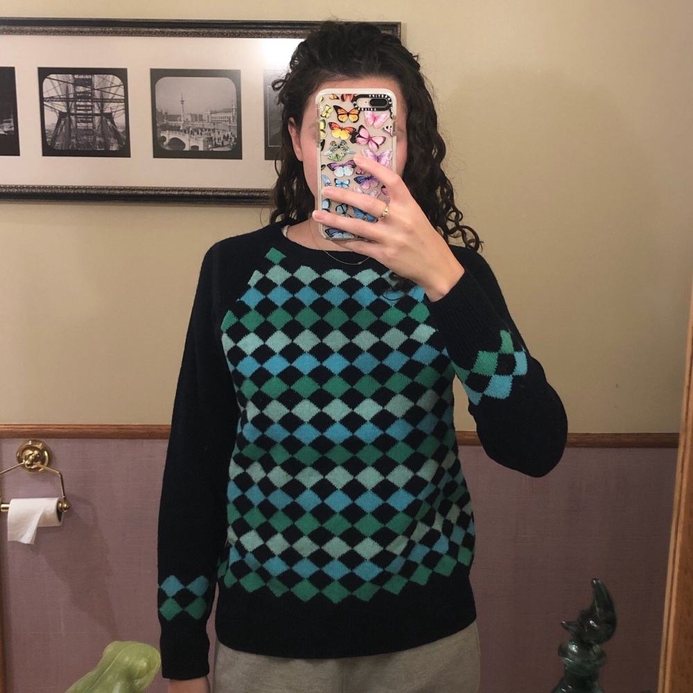J Crew Argyle sweater